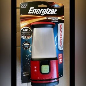 NWT Energizer Weather Ready LED Lantern Red
